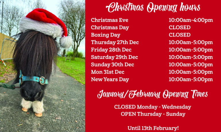 Winter Opening Times – Jan/Feb 2025